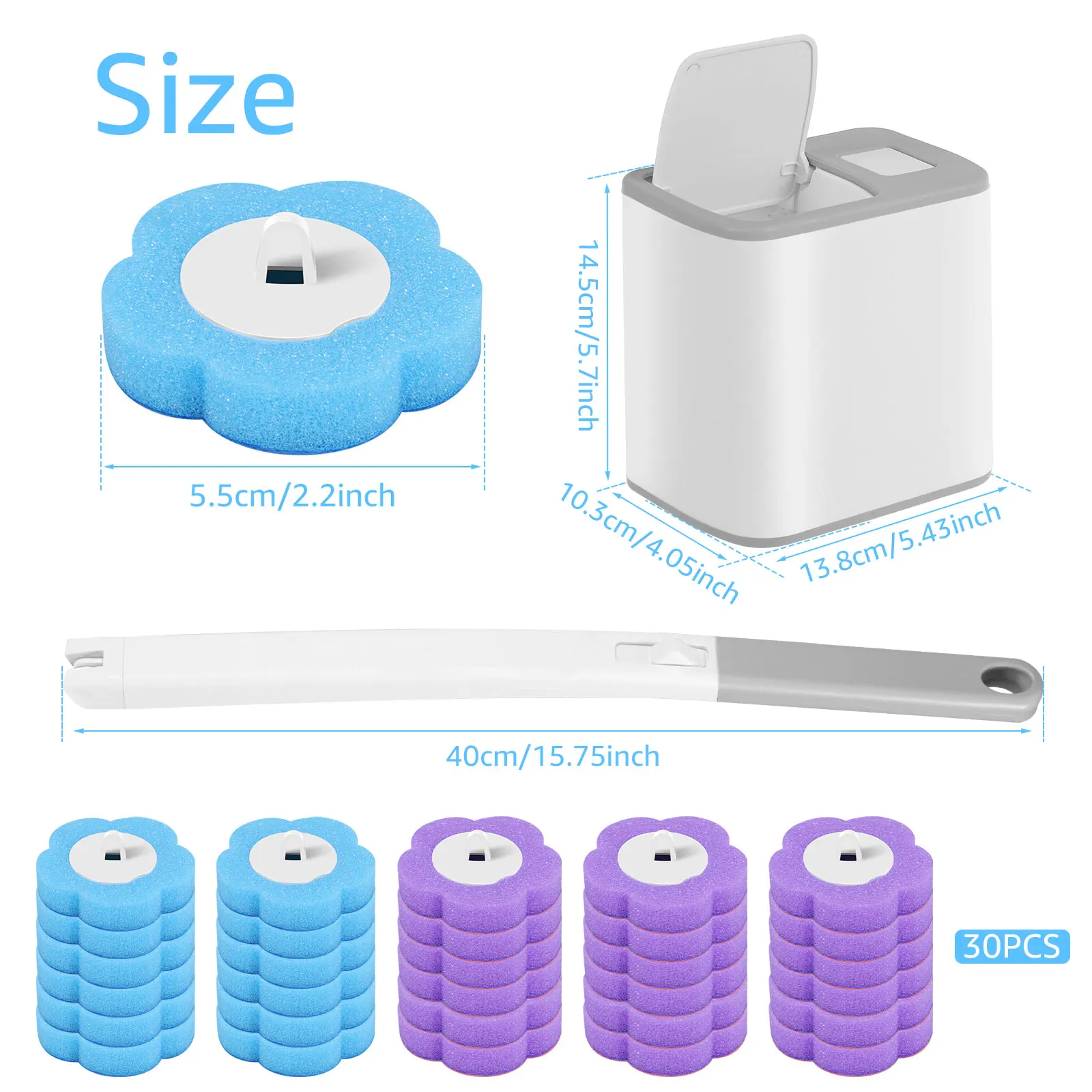 Higieniczna Szczotka WC z Wymiennymi Główkami