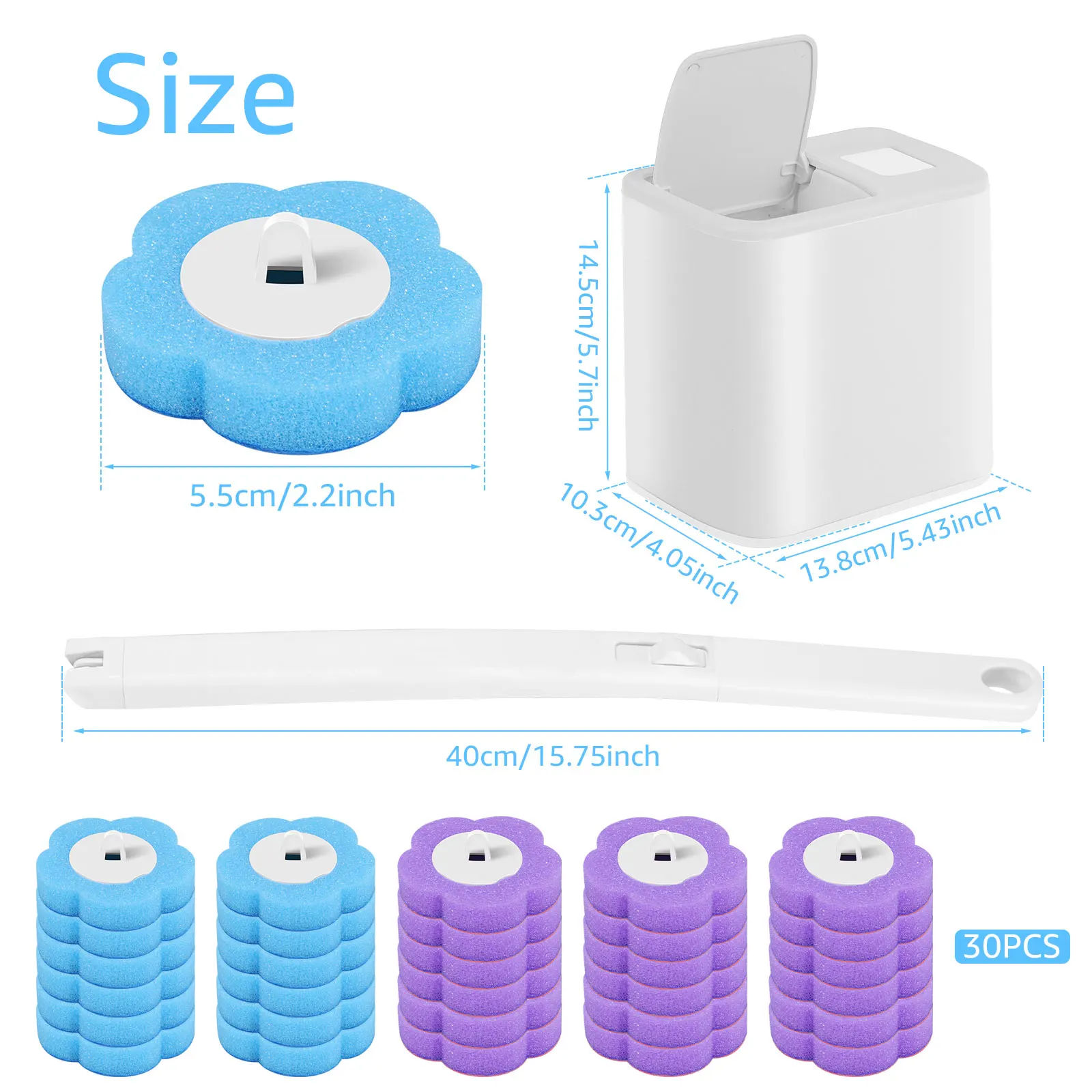 Higieniczna Szczotka WC z Wymiennymi Główkami